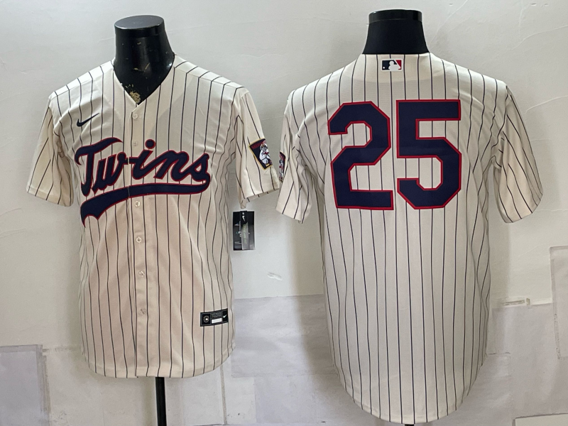 Men Minnesota Twins #25 white 2026 Nike MLB Jersey 080501
